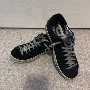 P448 John Sneaker in black/silver